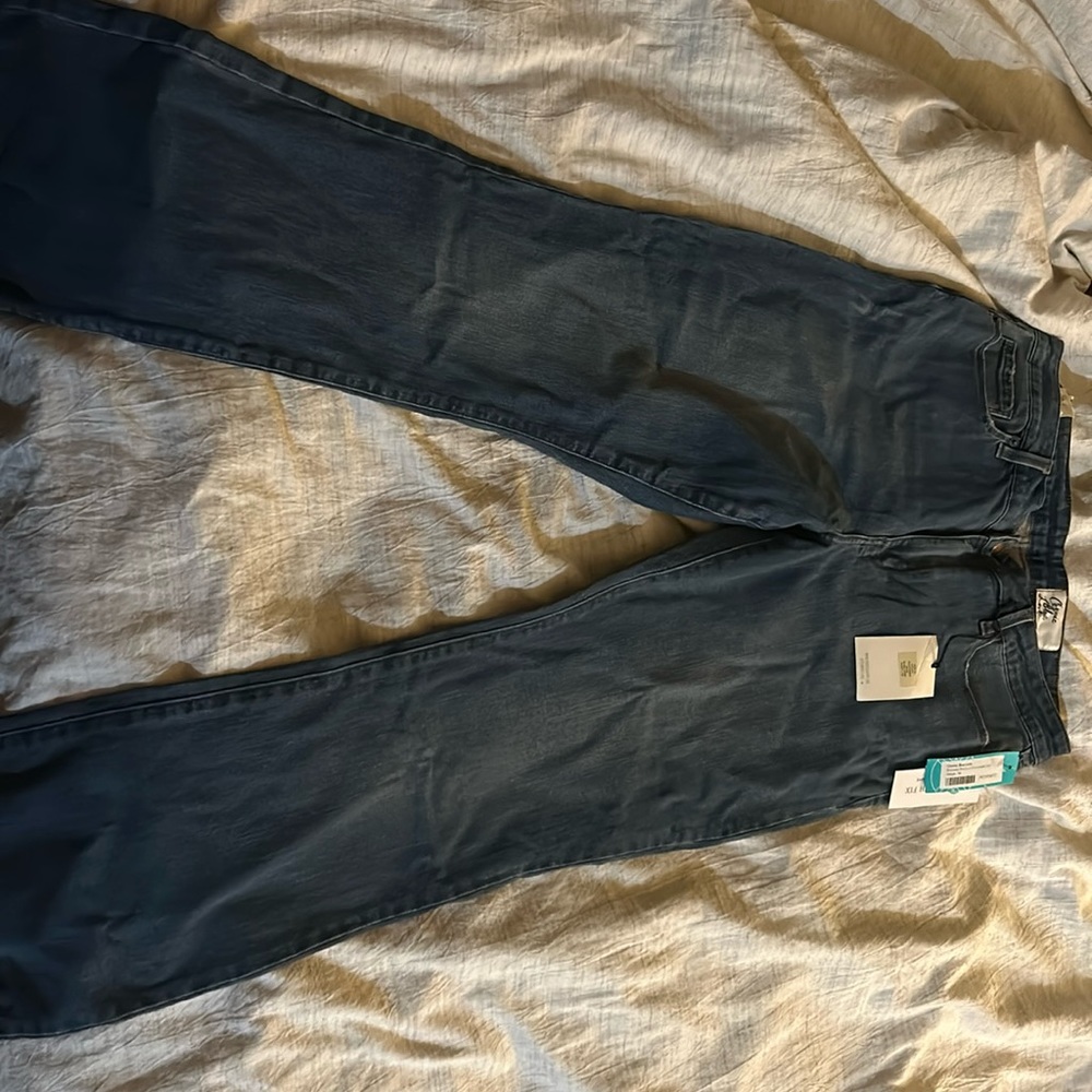 Cosmic blue love bootcut jeans